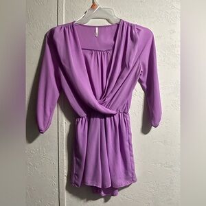 Sage Lavender Romper